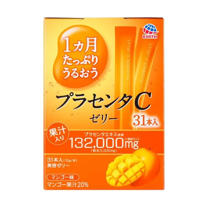 Earth Placenta C Jelly – Mango Flavor, 31-Day Daily Wellness Sachets 1