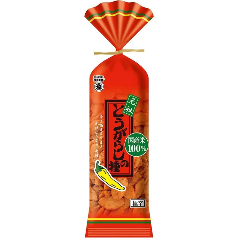 Echigo Seika Togarashi No Tane – Fiery Chili-Spiced Japanese Rice Crackers (80G × 5) 1