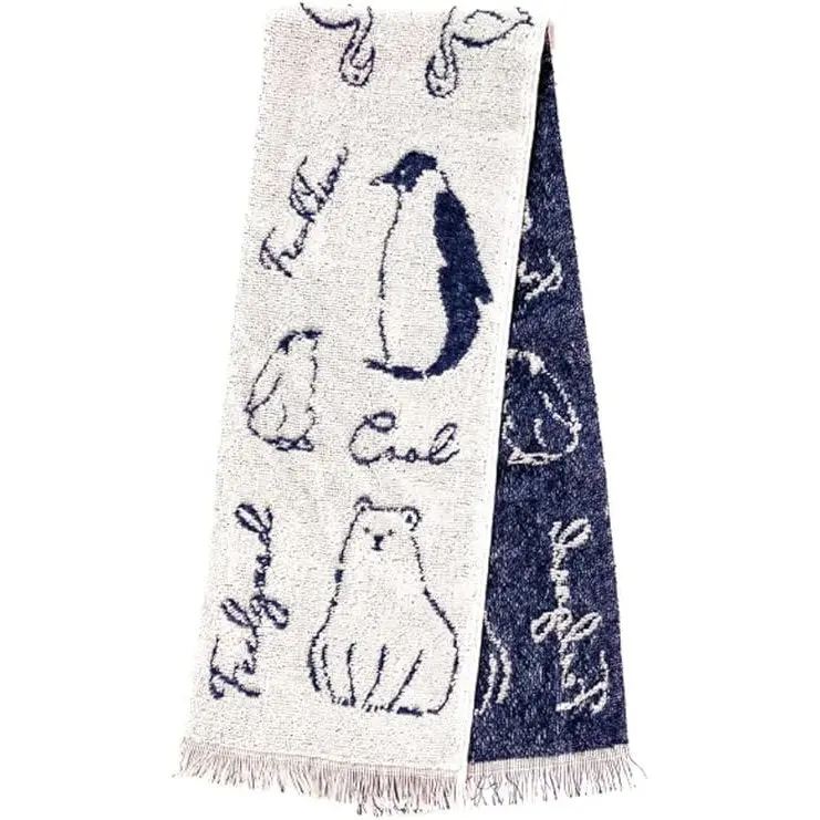 Eco De Cool Neck Scarf – Polar Bear & Penguin Print, Evaporative Cooling (16×90Cm) 1