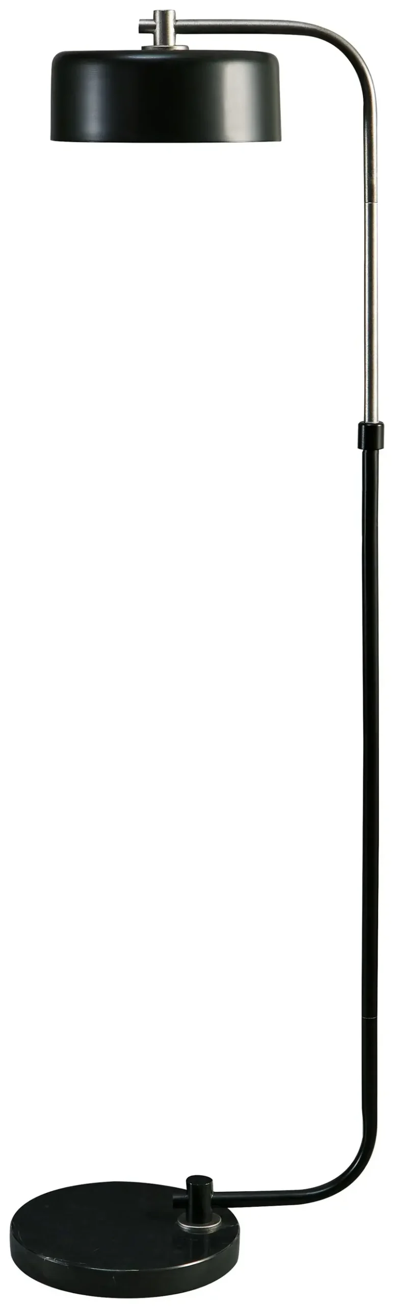 Eliridge Black And Silver Metal Floor Lamp 1