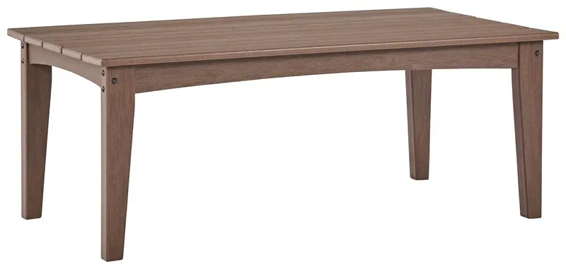 Emmeline Brown Rectangular Coffee Table 1