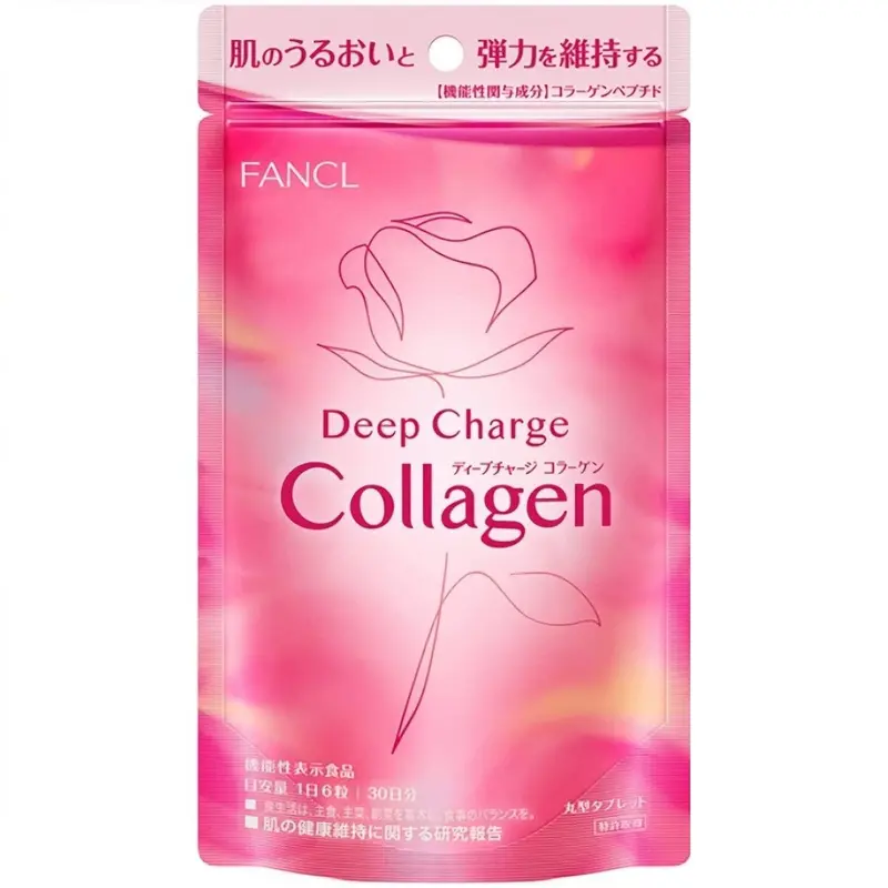 Fancl Deep Charge Collagen Tablets – High-Potency Beauty Support, 180-Count Bottle 1