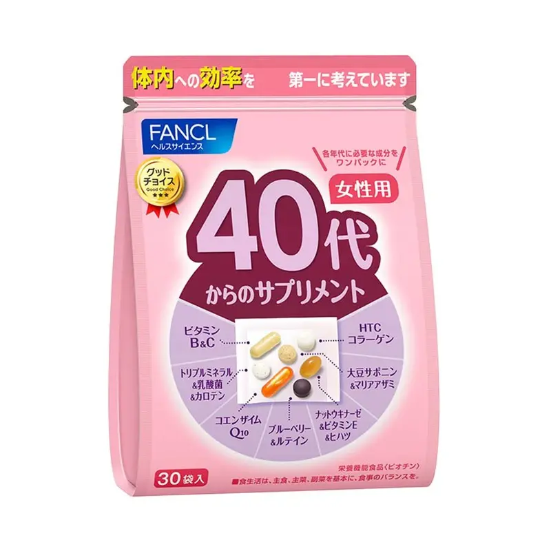 Fancl Women’S 40S Wellness Pack – Targeted Daily Vitamins, 30 Tablets 1