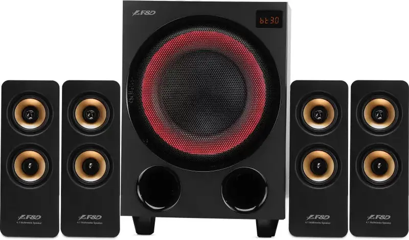 F&D F7700X-28 28W Portable Bluetooth Speaker – Sleek Black Design 1