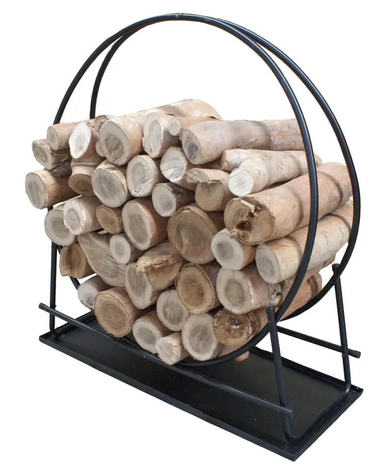 Fireup Oversized Wooden Ring For Firewood Storage 1