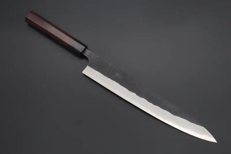 Fu-Rin-Ka-Zan Aogami Super Kurouchi Wa Sujihiki – 240Mm & 270Mm Traditional Japanese Slicing Knives With Octagonal Red Sandalwood Handles 1