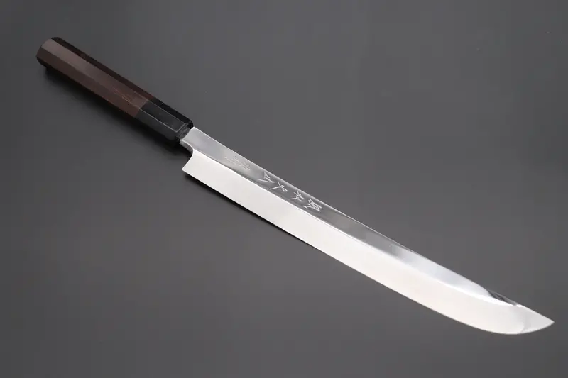 Fu-Rin-Ka-Zan Fso-78 'Saber' Yanagiba – 270Mm Vg-10 Mirror-Polished Sashimi Knife With Ebony Octagonal Handle 1