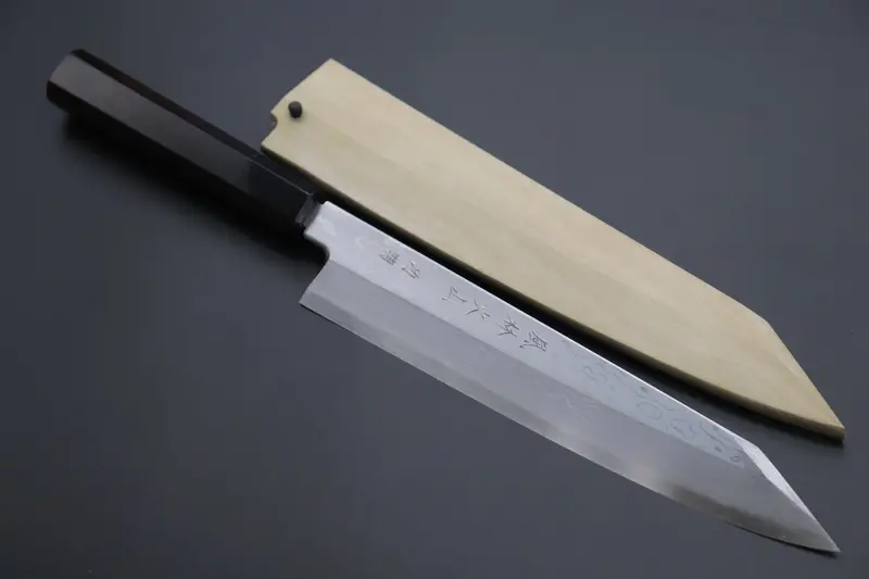 Fu-Rin-Ka-Zan Fso-8S Suminagashi Kiritsuke Knife – Blue Steel No.1, 240Mm (9.4") 1