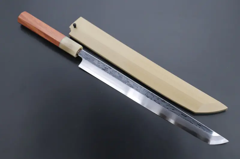 Fu-Rin-Ka-Zan Limited Aogami Super Sakimaru Takohiki – 270Mm Quince Wood Handle 1