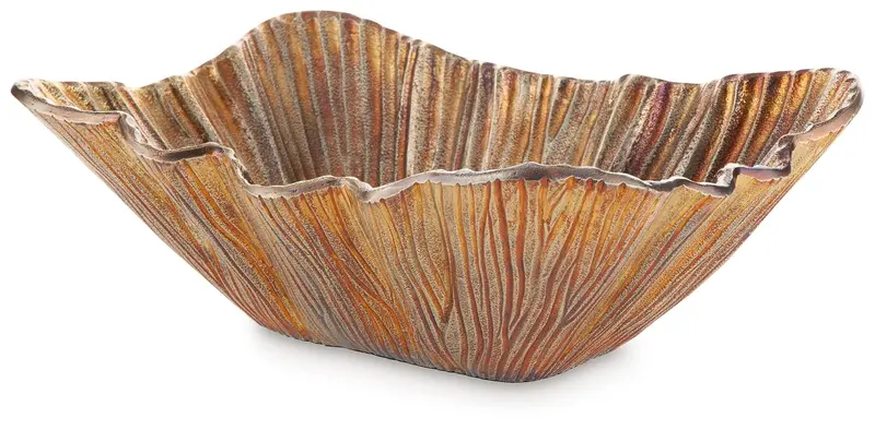 Gabbievale Antique Gold Metallic Bowl Decor 1