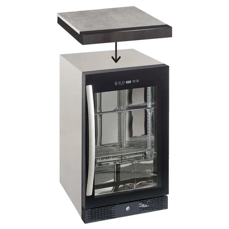 Gasmate Nova Graphite Premium Single-Door Bar Fridge Top Module 1