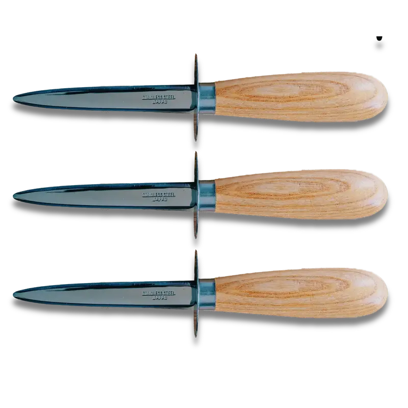 Ginza Steel Deluxe Oyster Knife Set – Japanese Stainless Steel Tools, Ergonomic Design 1