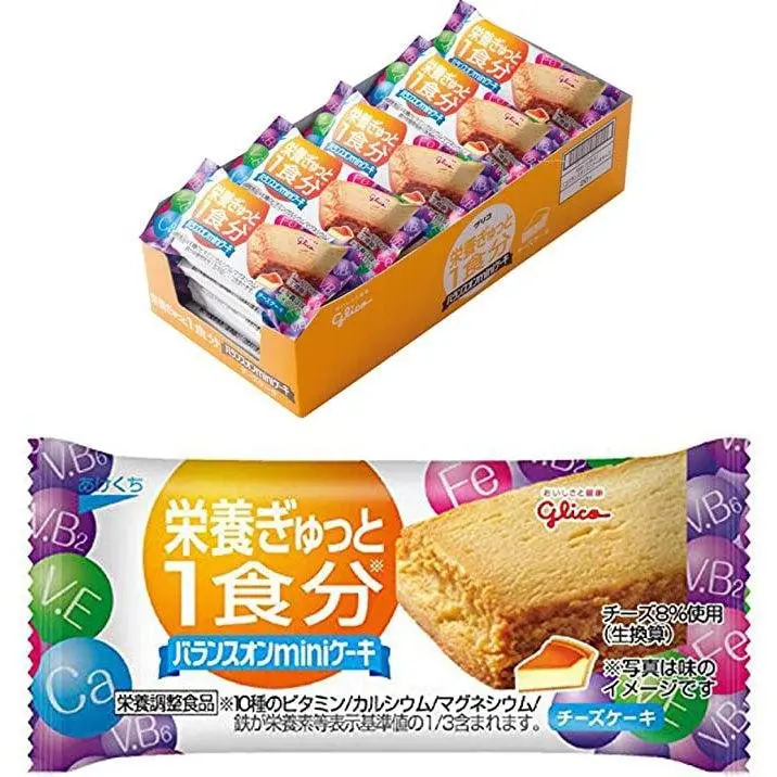 Glico Balance On Mini Cheesecakes – Healthy Individually Wrapped Snacks (20 Pcs) 1