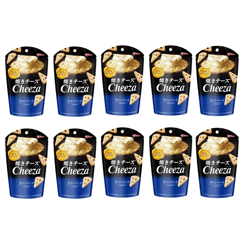 Glico Cheeza Camembert Cheese Crackers – Value Pack (10 X 32G) 1