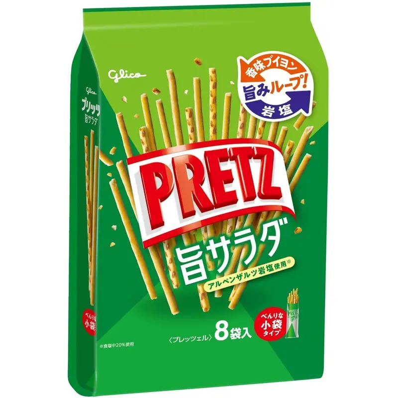 Glico Pretz Salad Biscuit Sticks – Classic Light & Salty Snack, 118G 1