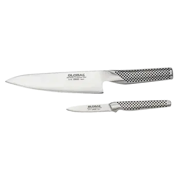 Global 2-Piece Chef Knife Set – G55 & Gsf-31 Stainless Steel Blades 1