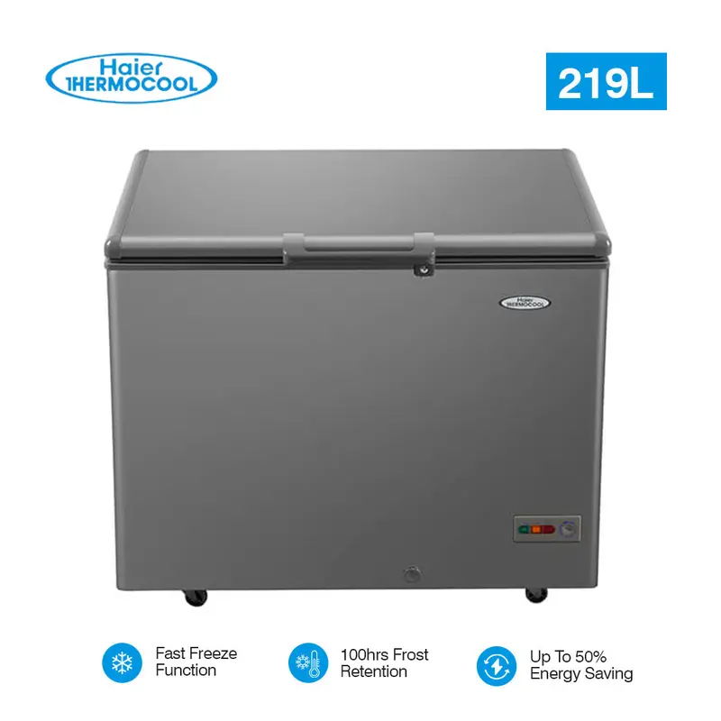 Haier 219L Chest Freezer – Htf-219Is, Semi-Dynamic Cooling, Silver 1