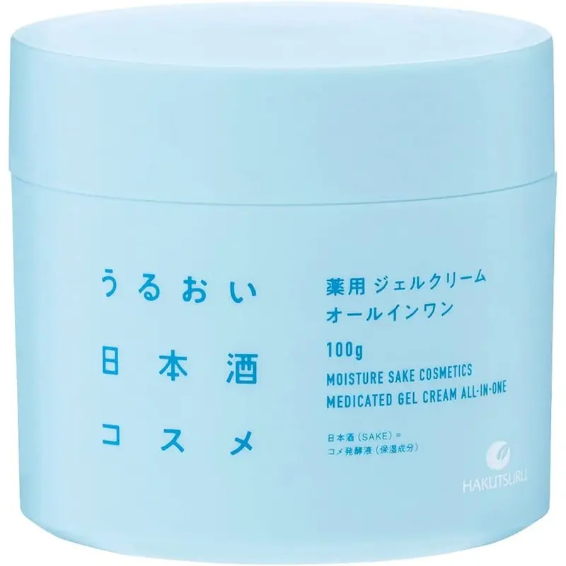 Hakutsuru Sake All-In-One Skincare Gel – Hydrating Facial Cream, 100G 1