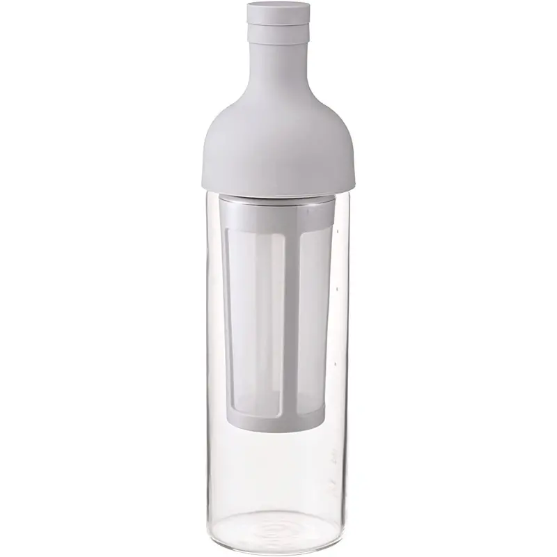 Hario Filter-In Cold Brew Coffee Bottle – Pale Grey Reusable Cold Brew Maker (650 Ml) 1