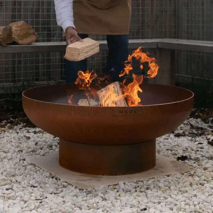 Hark Luca 80 Corten Steel Fire Pit – Sleek Round Profile 1