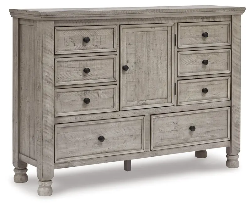 Harrastone Dresser And Full-Length Mirror Set 1