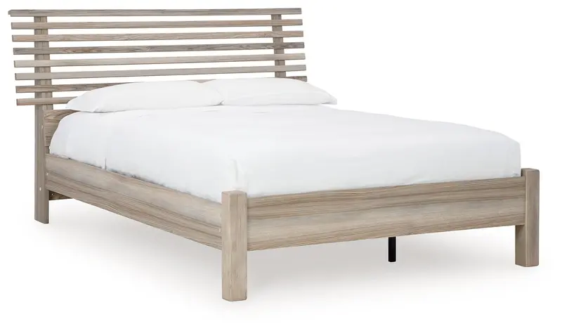 Hasbrick Slat-Back Panel Bed Frame 1