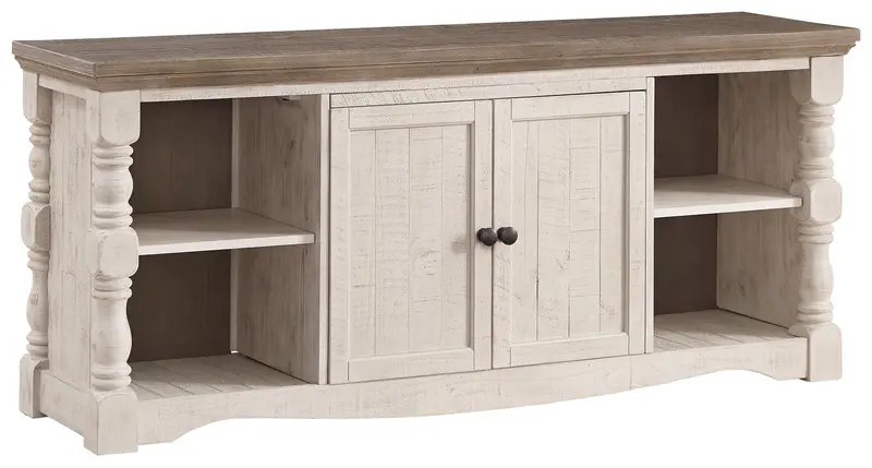 Havalance Extra-Large Tv Stand In Brown And Beige Two-Tone Finish 1
