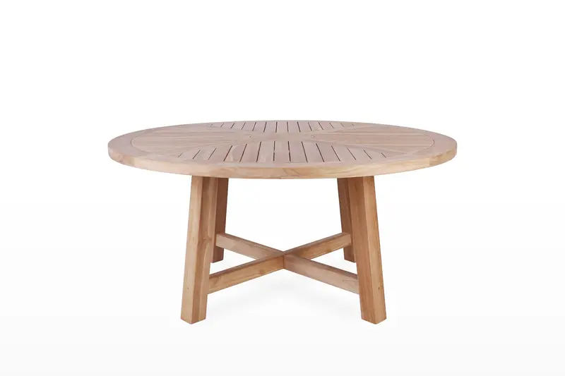 Hawaii Round Dining Table – East India Teak-Finished Indoor/Outdoor Surface 1