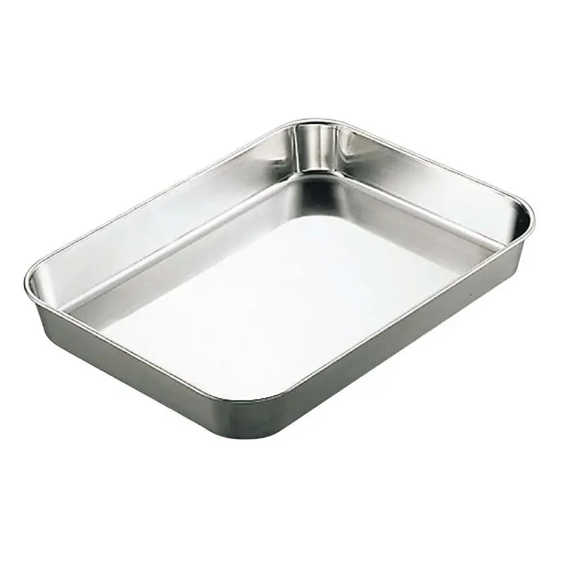 Heavy-Duty Stainless Steel Prep Tray – Large 415Mm Food Preparation & Serving Pan 1