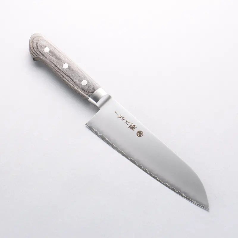 Higuchi Sg2 Santoku Knife – 180Mm With Gray Pakka Wood Handle 1