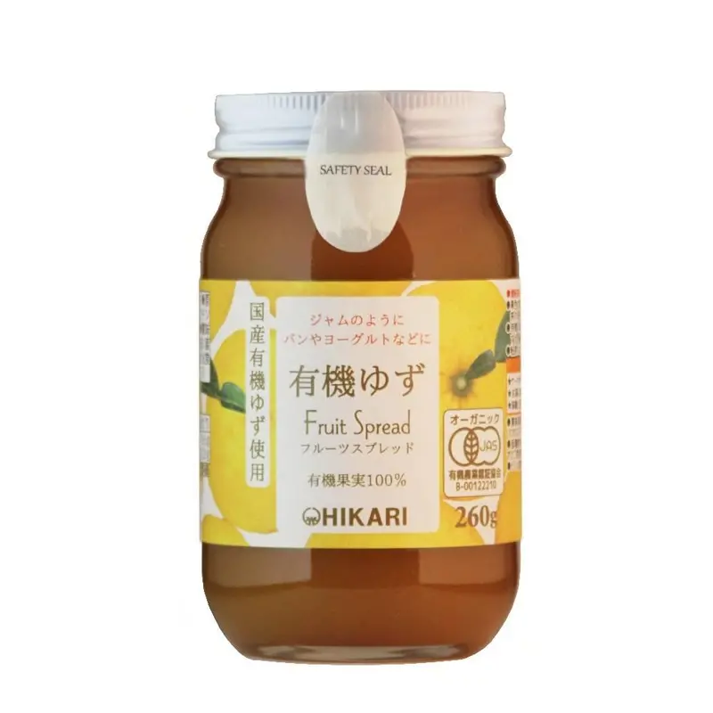 Hikari Foods Organic Yuzu Spread – Sugar-Free, Natural Citrus Fruit Jam (260G) 1