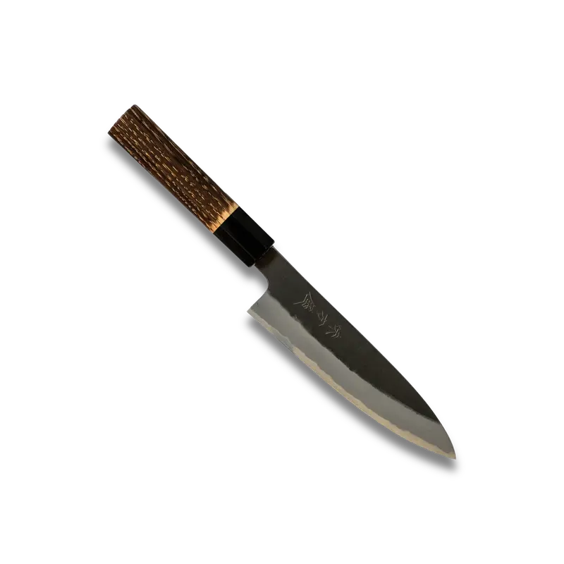 Hinoura Ajikataya 150 Mm Petty Knife | Kurouchi Finish, White #2 Steel, Precision Tip 1