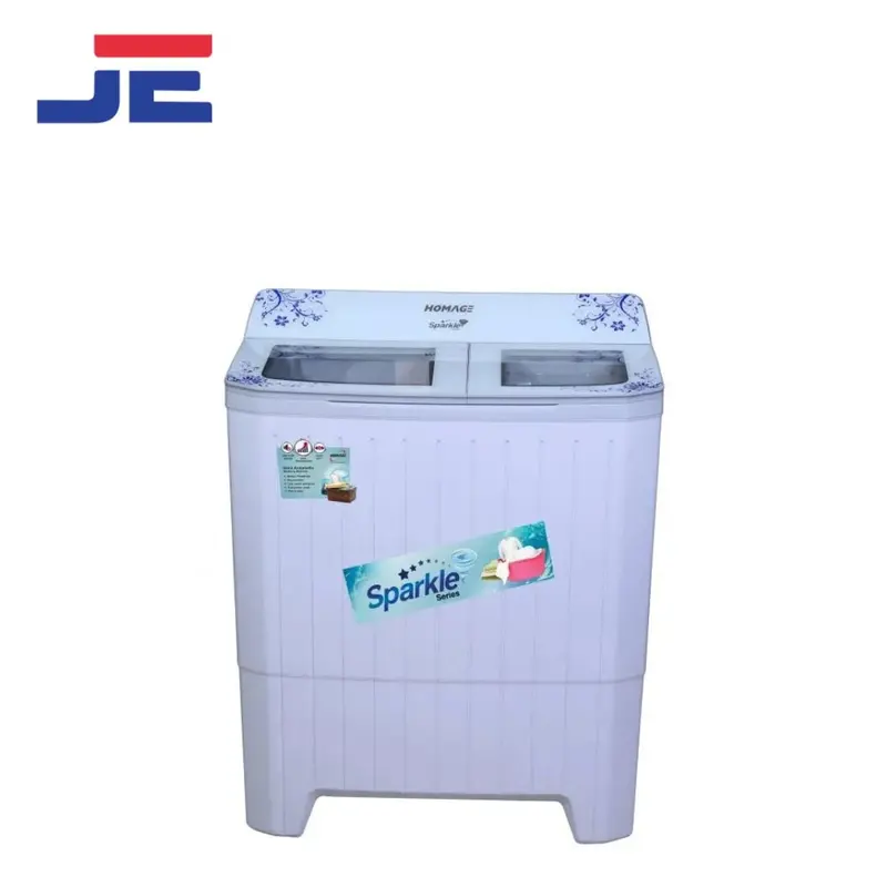 Homage Hwm-49112 Front-Load Washer – Glass Blue Bubbles Finish 1
