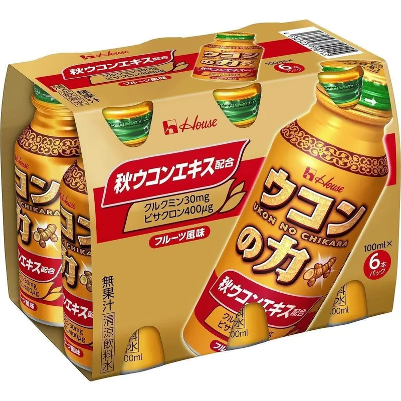 House Ukon No Chikara Turmeric Supplement Drink – Daily Wellness Shot, 6-Bottle Set 1