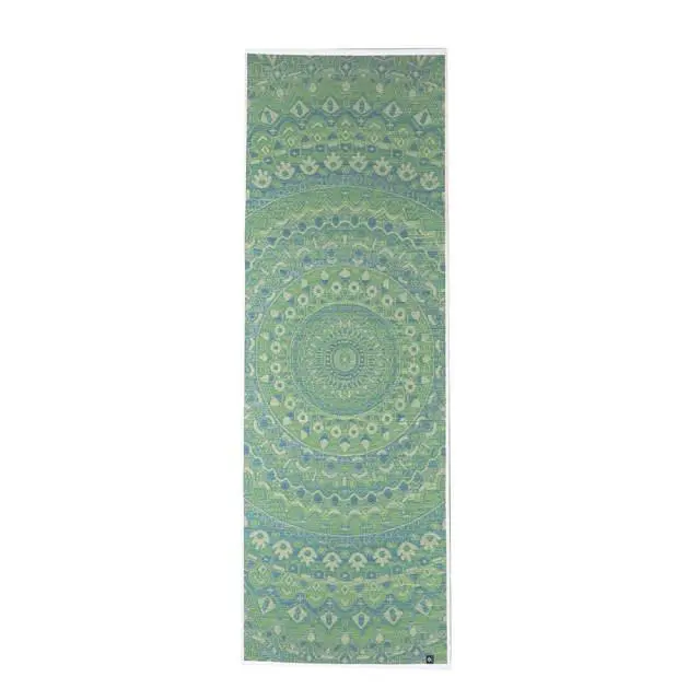 Ikehiko Igusa Tatami Yoga Mat – Natural Rush Grass Mat Featuring Green Mandala Pattern (185Cm) 1