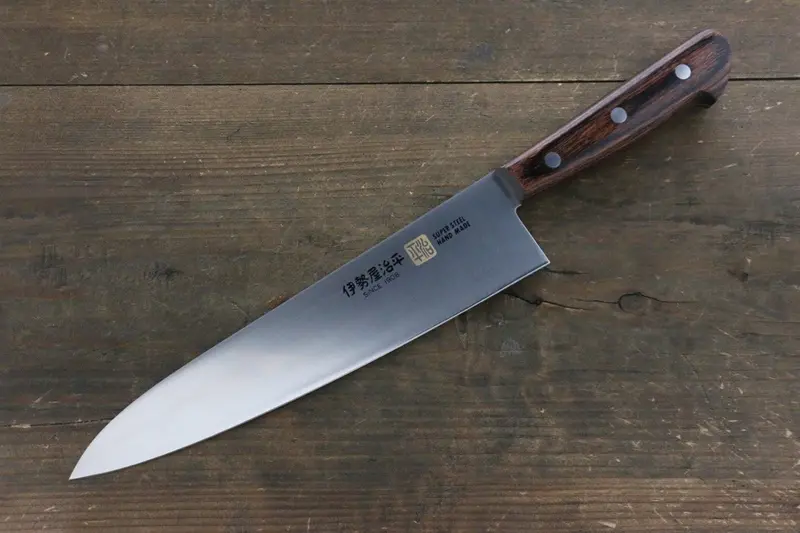 Iseya Molybdenum Gyuto Knife – 210Mm Blade With Mahogany Handle 1