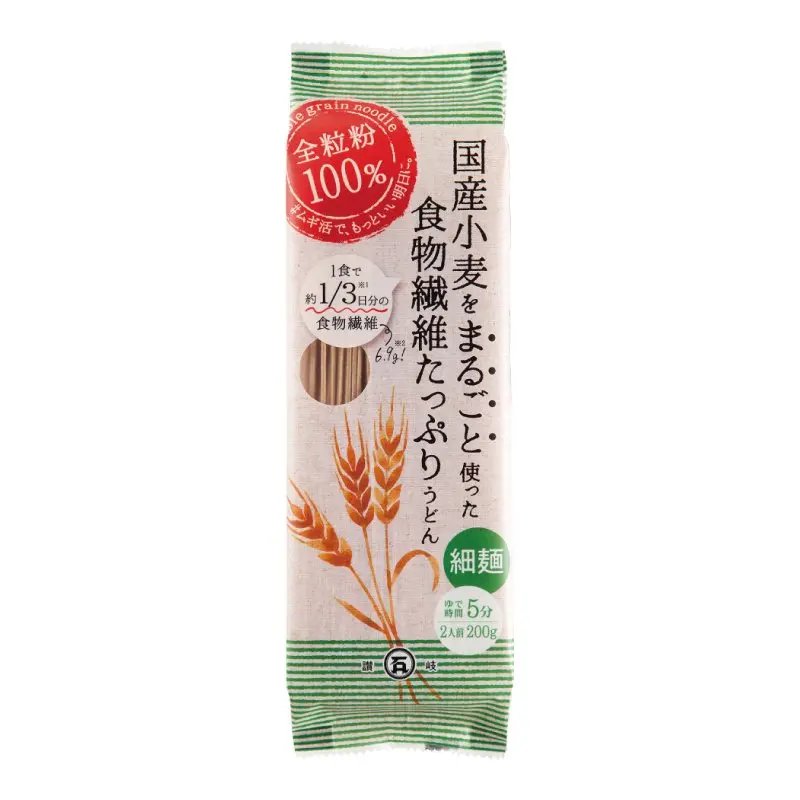 Ishimaru Thin Whole Wheat Udon Noodles – Dried Traditional Japanese Pasta – 200G 1