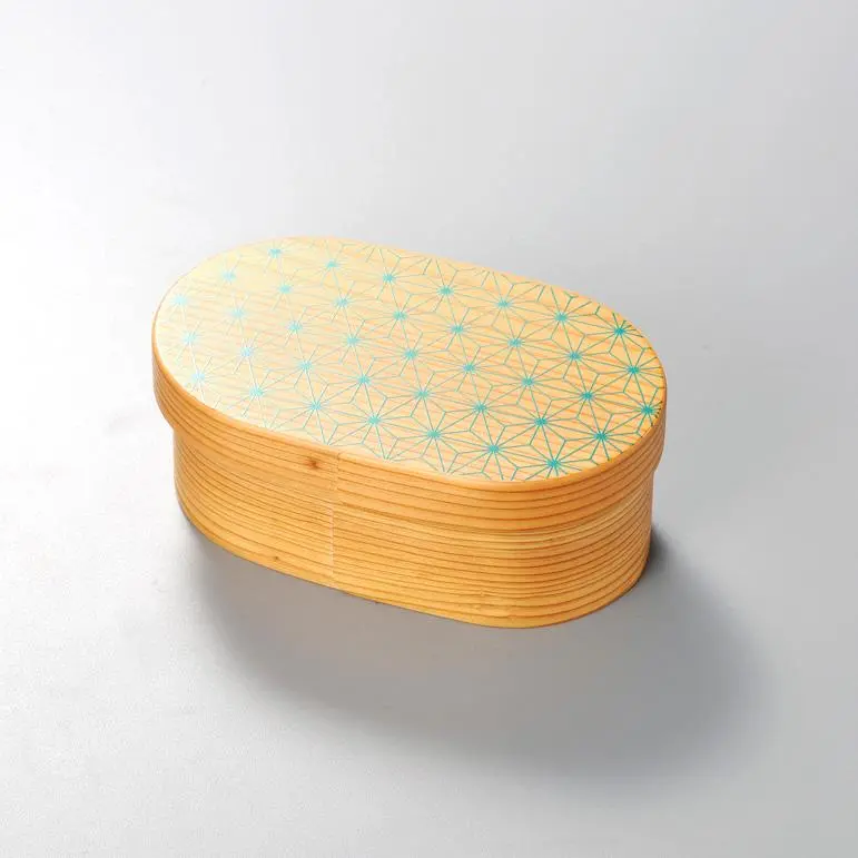 Isuke Asanoha Leaf Lacquer Bento Box – Natural Pattern Japanese Lunchbox 1