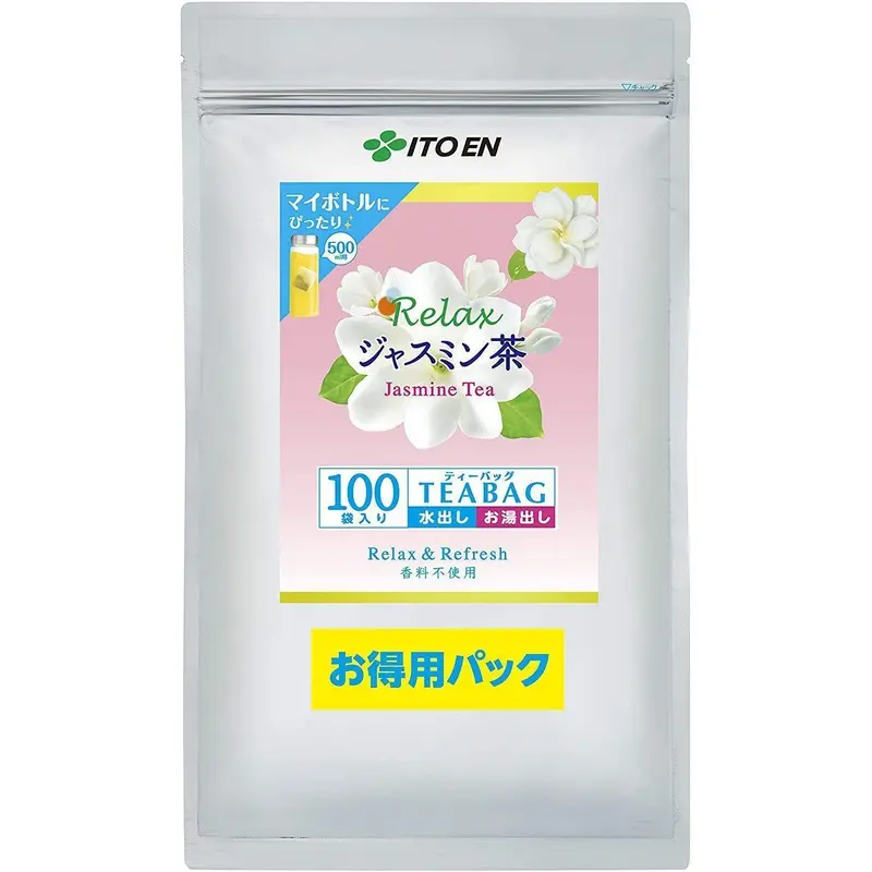 Itoen Relax Jasmine Tea – Calming Herbal Infusion In Individually Wrapped Bags, 100 Count 1