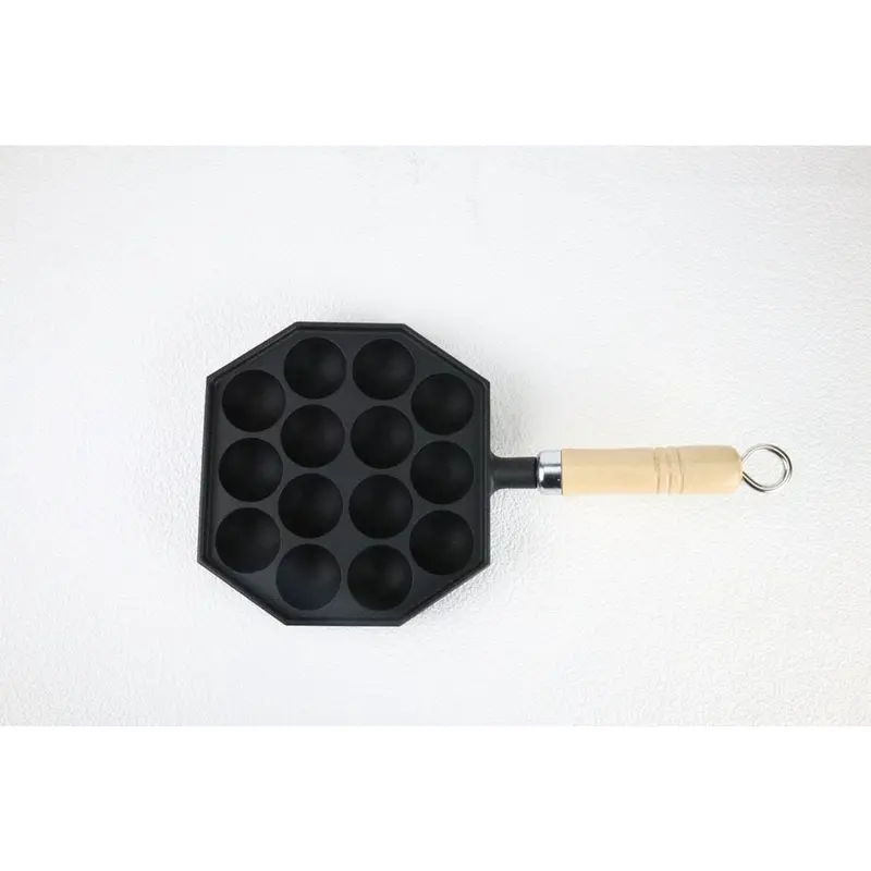 Iwachu 14-Cavity Takoyaki Pan – Heavy-Duty Cast Iron Grill For Perfect Octopus Balls 1