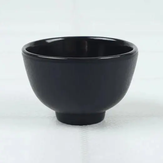 Iwachu Cast Iron Sake Cup – Enamel-Coated Interior, Matte Black Finish 1