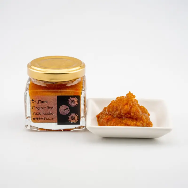 J Taste Organic Red Yuzu Kosho Paste – Fermented Citrus-Chili Condiment, 40G 1