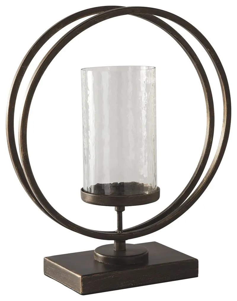 Jalal Antique Gold Metallic Candle Holder 1
