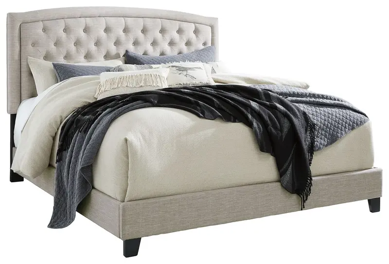 Jerary Arched Upholstered Bed – Contemporary Headboard With Soft Curve 1