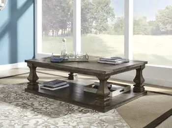 Johnelle Gray Rectangular Cocktail Table – Minimalist Living Room Design 1