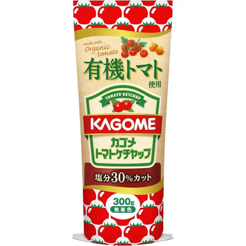 Kagome Organic Japanese Ketchup – Low-Sodium Formula, 300G Bottle 1