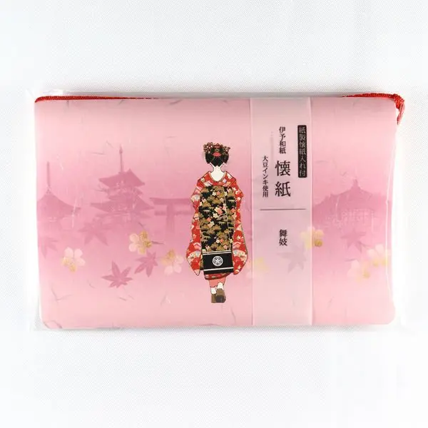 Kamiiso Maiko-Inspired Kaishi Set – Traditional Iyo Washi Paper & Matching Case 1