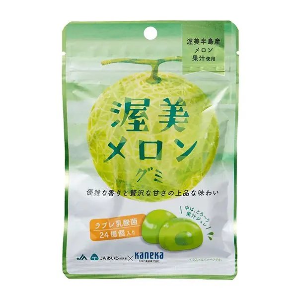 Kaneka Juicy Melon Gummies – Hokkaido-Style Japanese Candy (40G × 5) 1