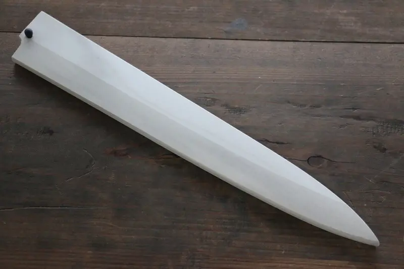 Kaneko Yanagiba Sashimi Knife Saya – 210Mm Magnolia Sheath With Plywood Pin 1