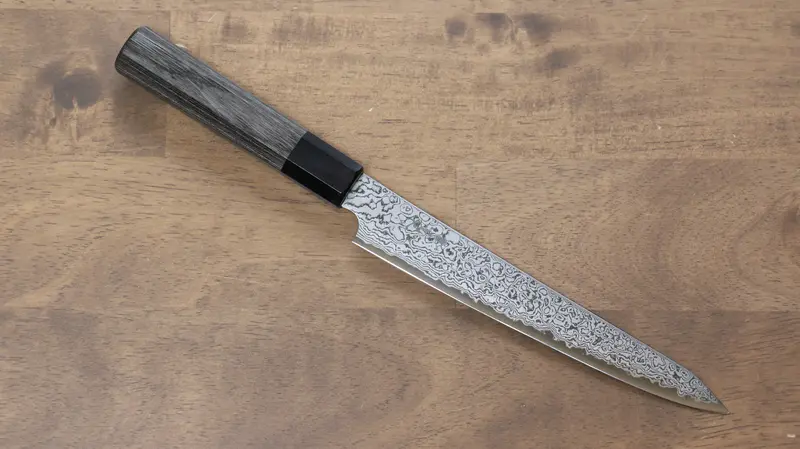 Kanjyo Vg10 Damascus Kiritsuke Petty – 180Mm, Gray Pakka Wood Grip 1
